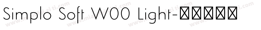 Simplo Soft W00 Light字体转换